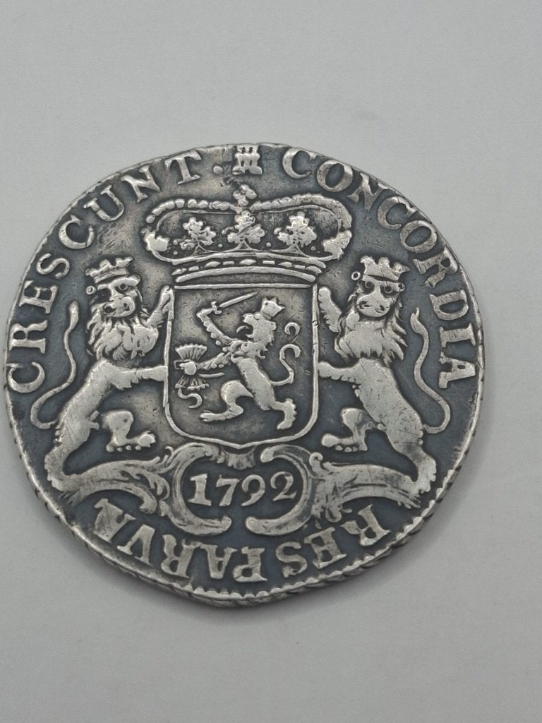 Prachtige Zilveren Rijder (Dukaton) Zeeland 1792, Vóór koninkrijk, Zilver, Losse munt, Overige waardes