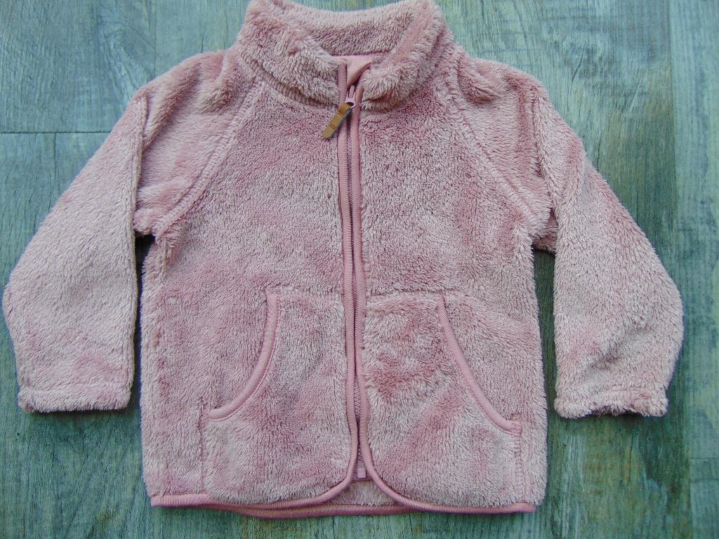 Teddy vest roze maat 80 vestje C&A, C&A, Ophalen of Verzenden, Zo goed als nieuw, Truitje of Vestje