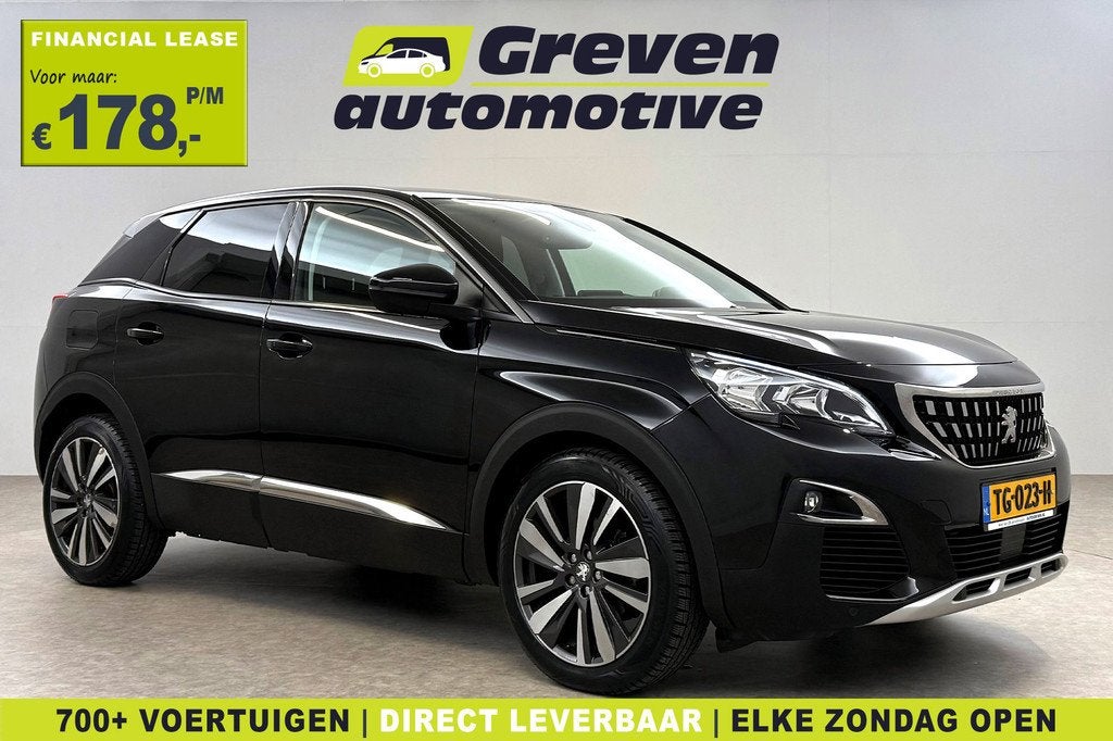 Peugeot 3008 1.2 PureTech | Virtual | Camera | Sfeer | Carpl, Auto's, Peugeot, Gebruikt, Euro 6, 1199 cc, Zwart