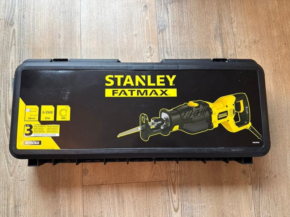 Stanley Fatmax Reciprozaag - Nieuw in Koffer, 70 mm of meer, Nieuw, 600 tot 1200 watt, Ophalen of Verzenden