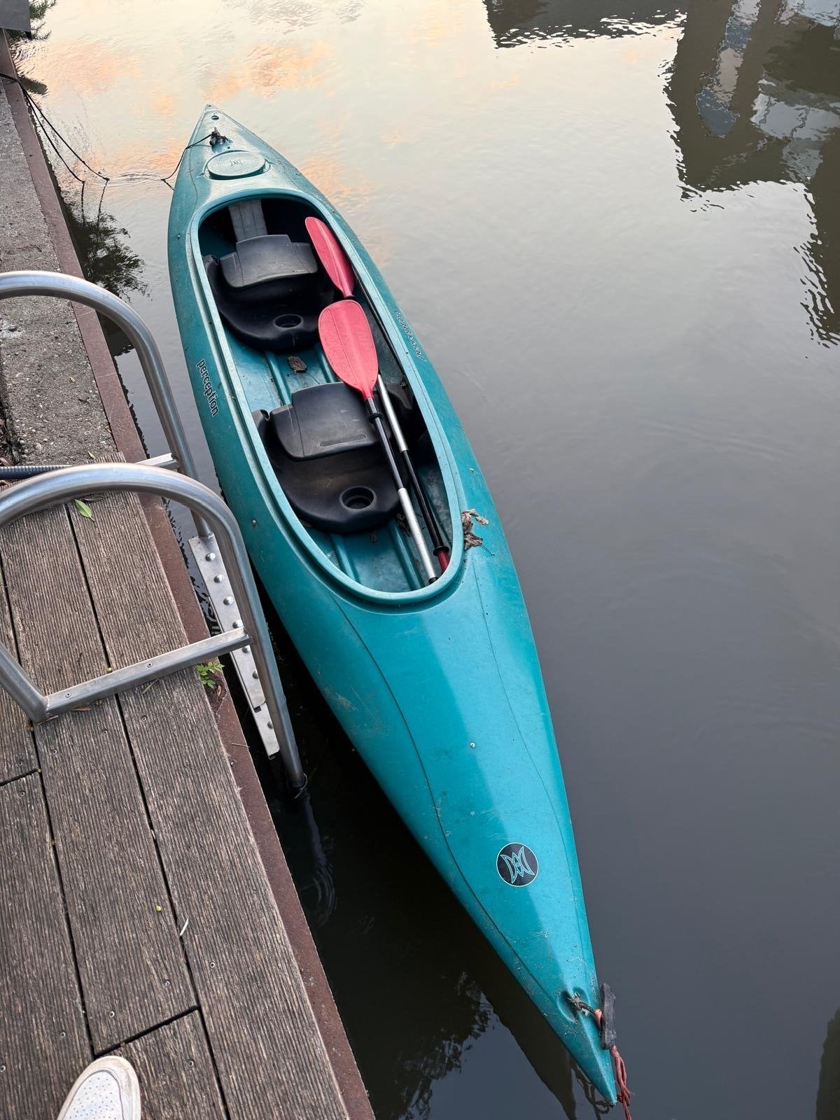 Perception Kajak - 2-persoons met peddels, Watersport en Boten, Kajaks, Gebruikt, 2-persoons, Ophalen
