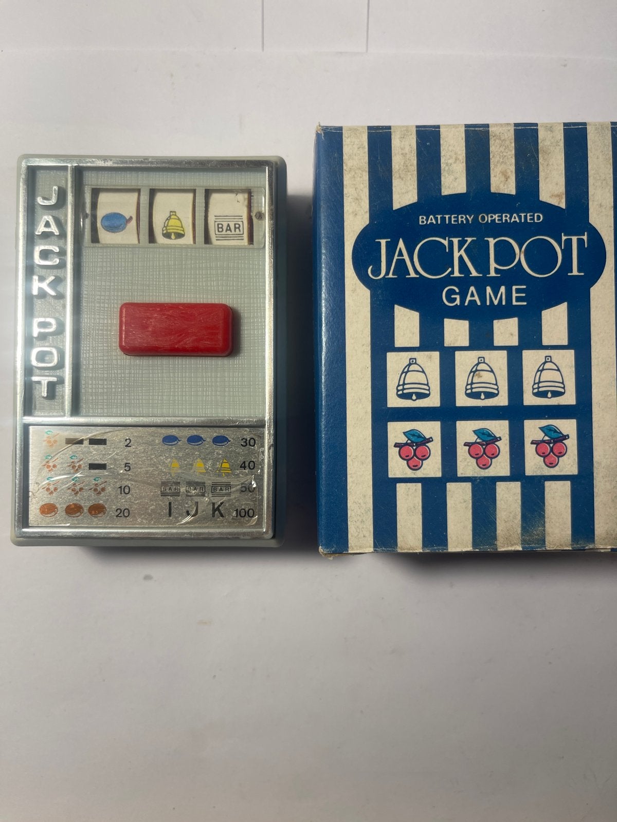 Vintage Jackpot Game - Batterij Aangedreven Gokautomaat, Verzenden, Gebruikt