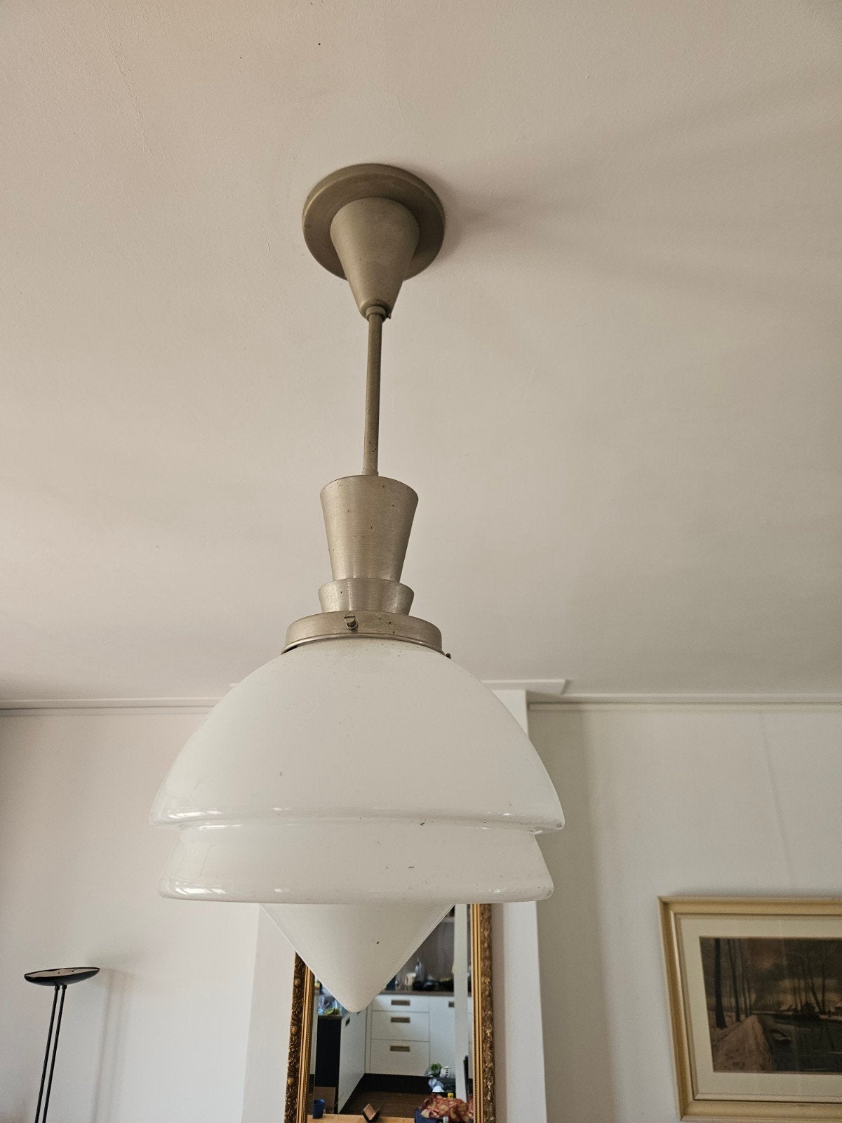2 originele gispen lampen de punt art deco, Huis en Inrichting, Lampen | Hanglampen, Ophalen