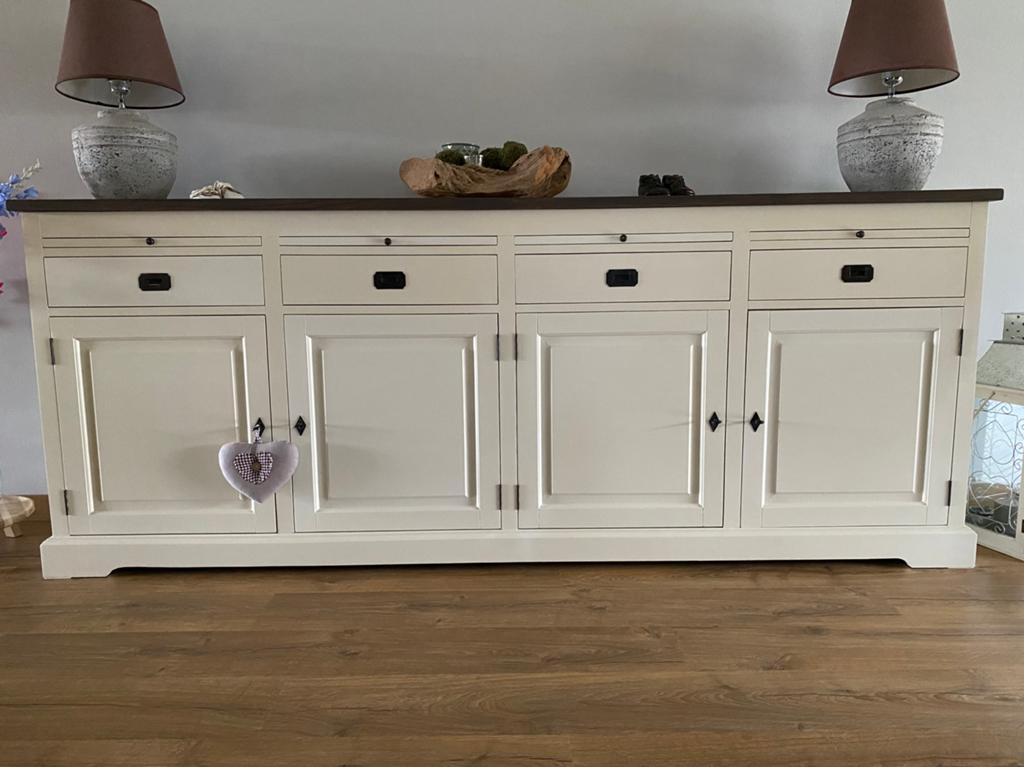 Dressoir Lakewood, Ophalen, 200 cm of meer, 25 tot 50 cm, Landelijk