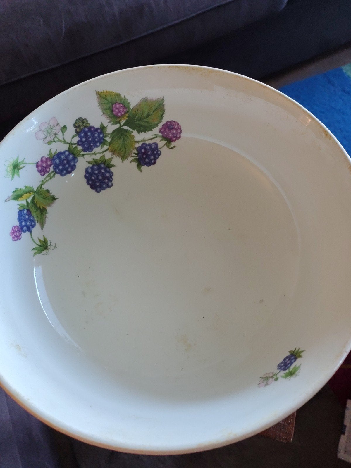 schaal met bramen decor - Elmar Urbach, Made in Czec, Ophalen of Verzenden