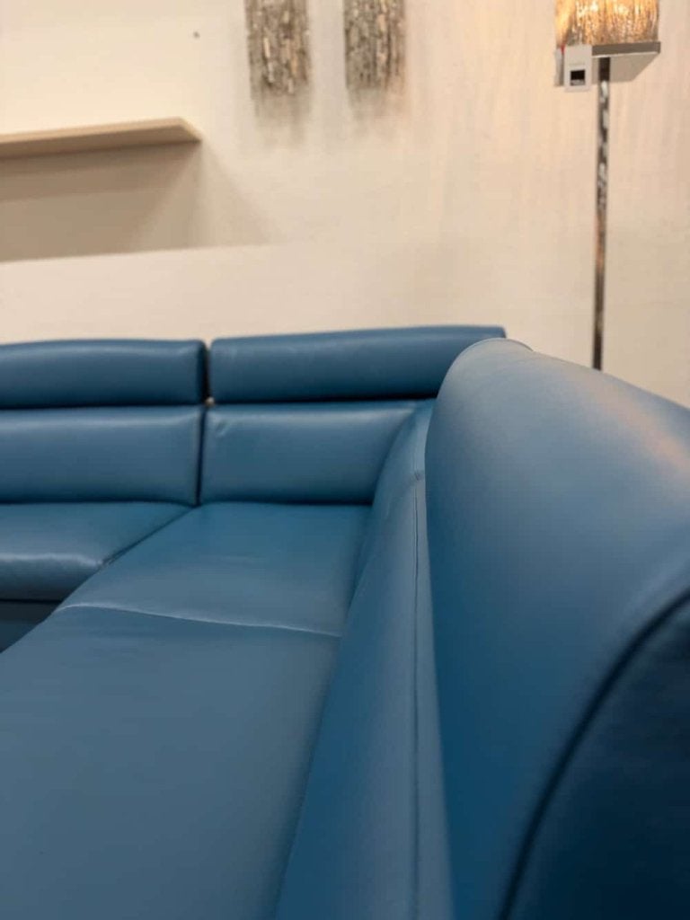 Als nieuw Leolux Horatio Hoekbank Senso Teal design Bank, 250 tot 300 cm, Leolux, Info@leolux.nl, Hoekbank