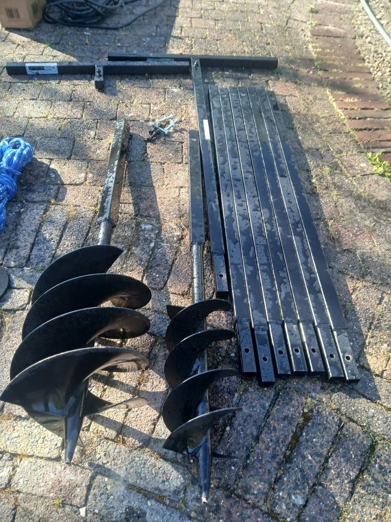 Grondboor set met verlengstukken, Ophalen, Gebruikt