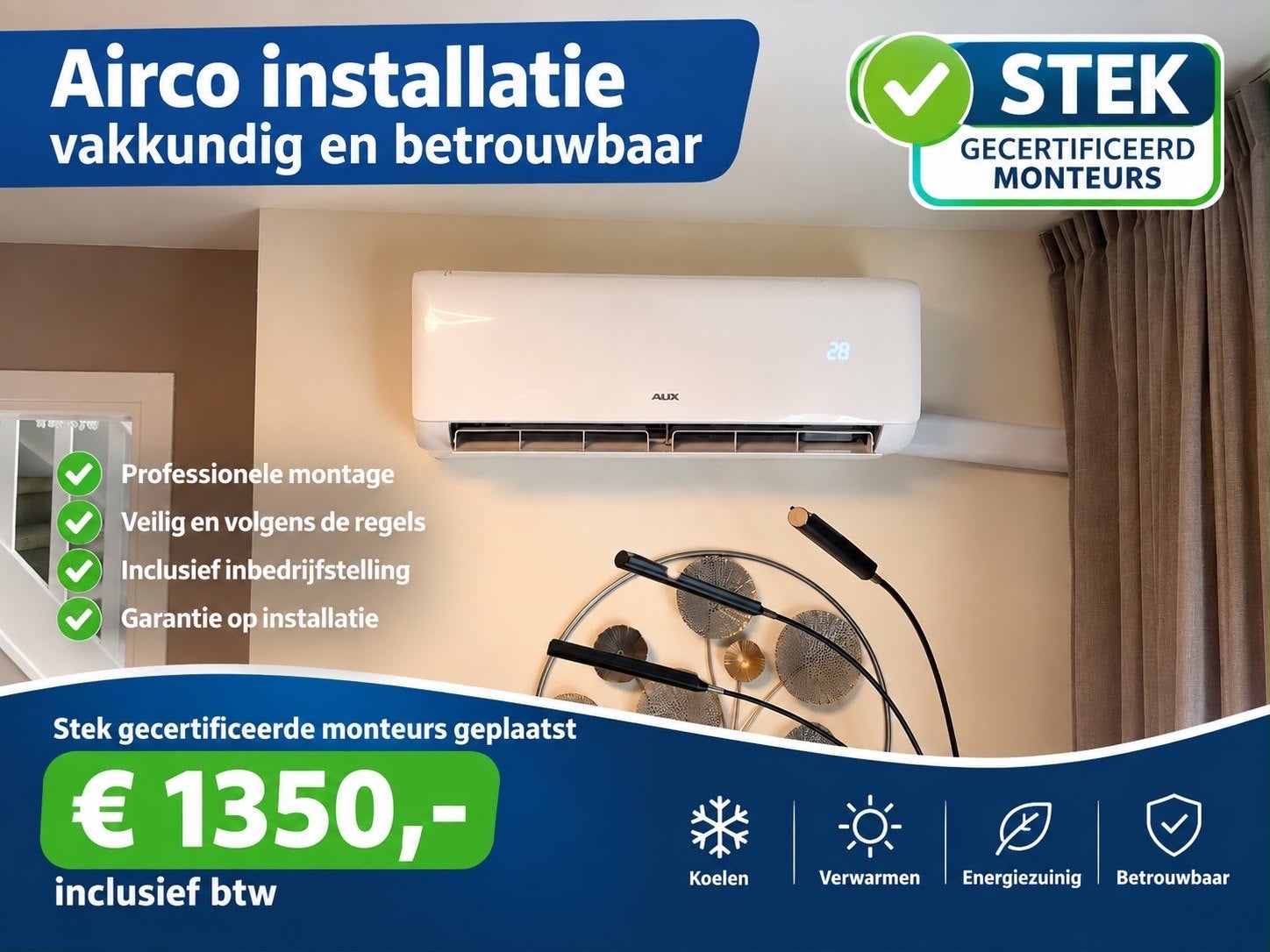 Airco Plaatsen inclusief Levering en Montage‼️‼️