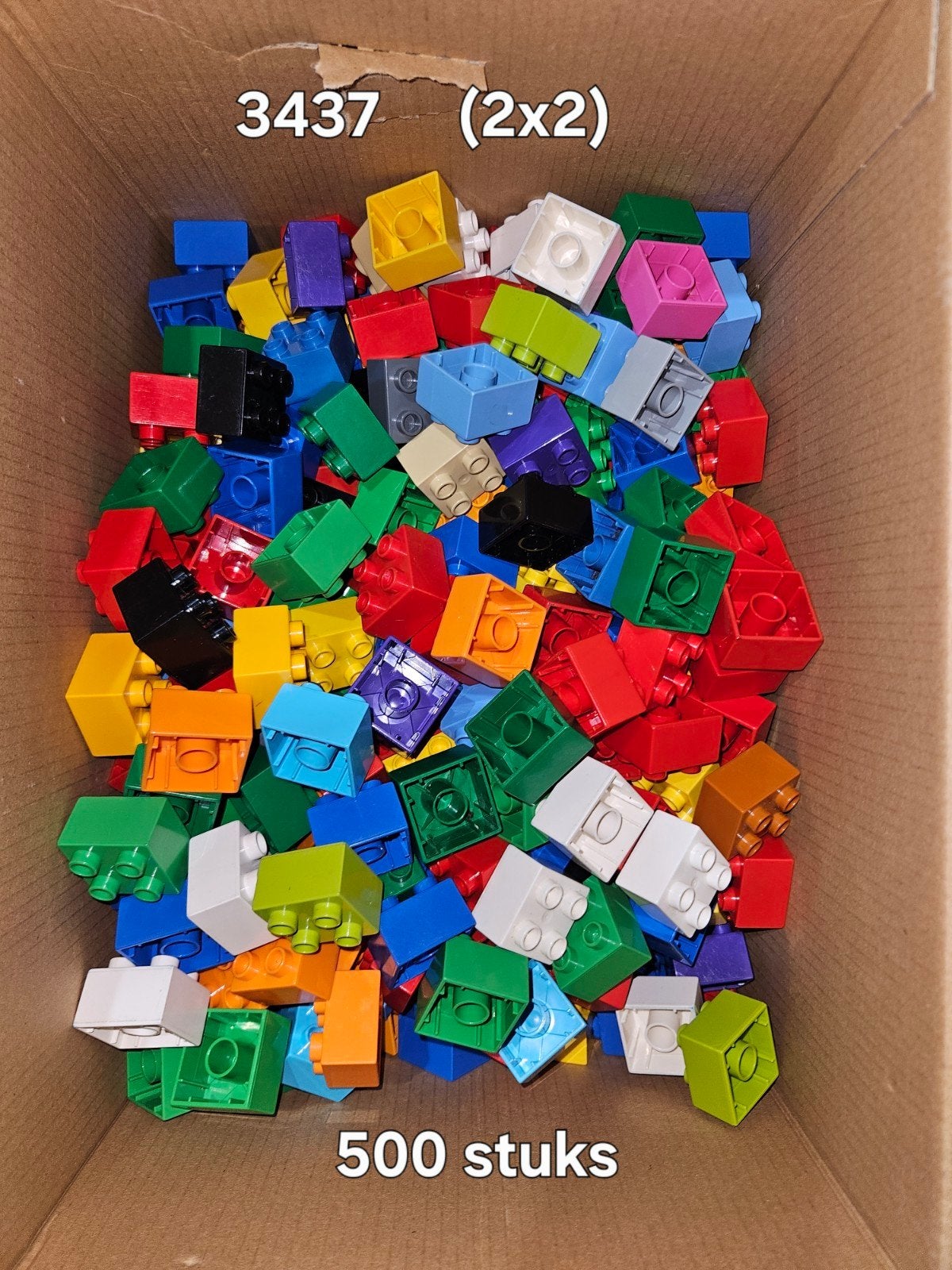 Duplo 3437 blokjes 2x2 mix van kleuren, Ophalen of Verzenden, Duplo