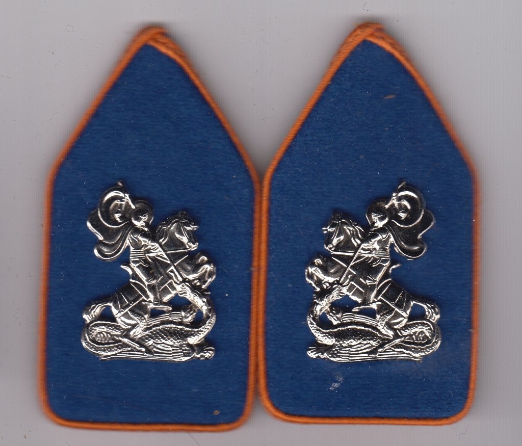 set kraagpatten  huzaren Prins van Oranje, Ophalen of Verzenden, Landmacht, Nederland, Embleem of Badge