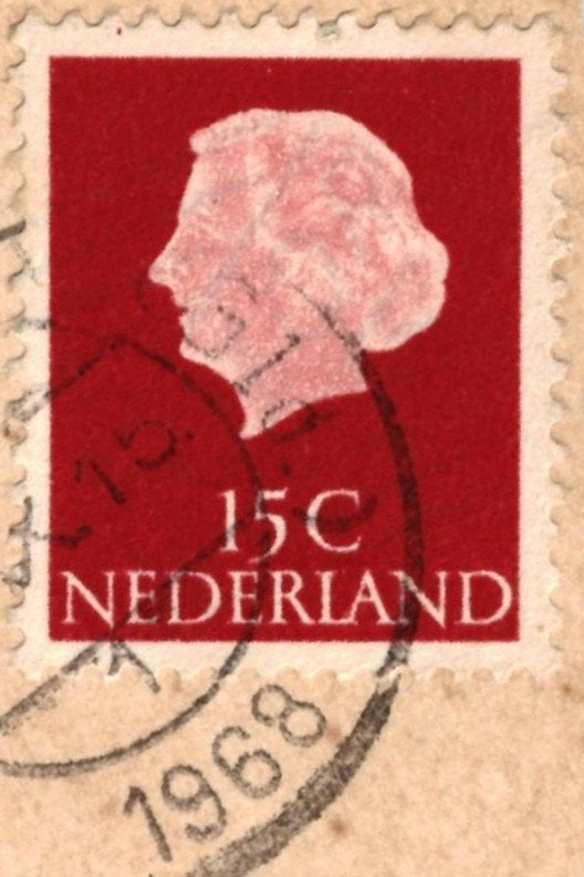 967568	Vintage	Fantasie	Vrouw	man 1968 Gelopen met zegel, Ophalen of Verzenden, 1960 tot 1980, Gelopen, Overige thema's