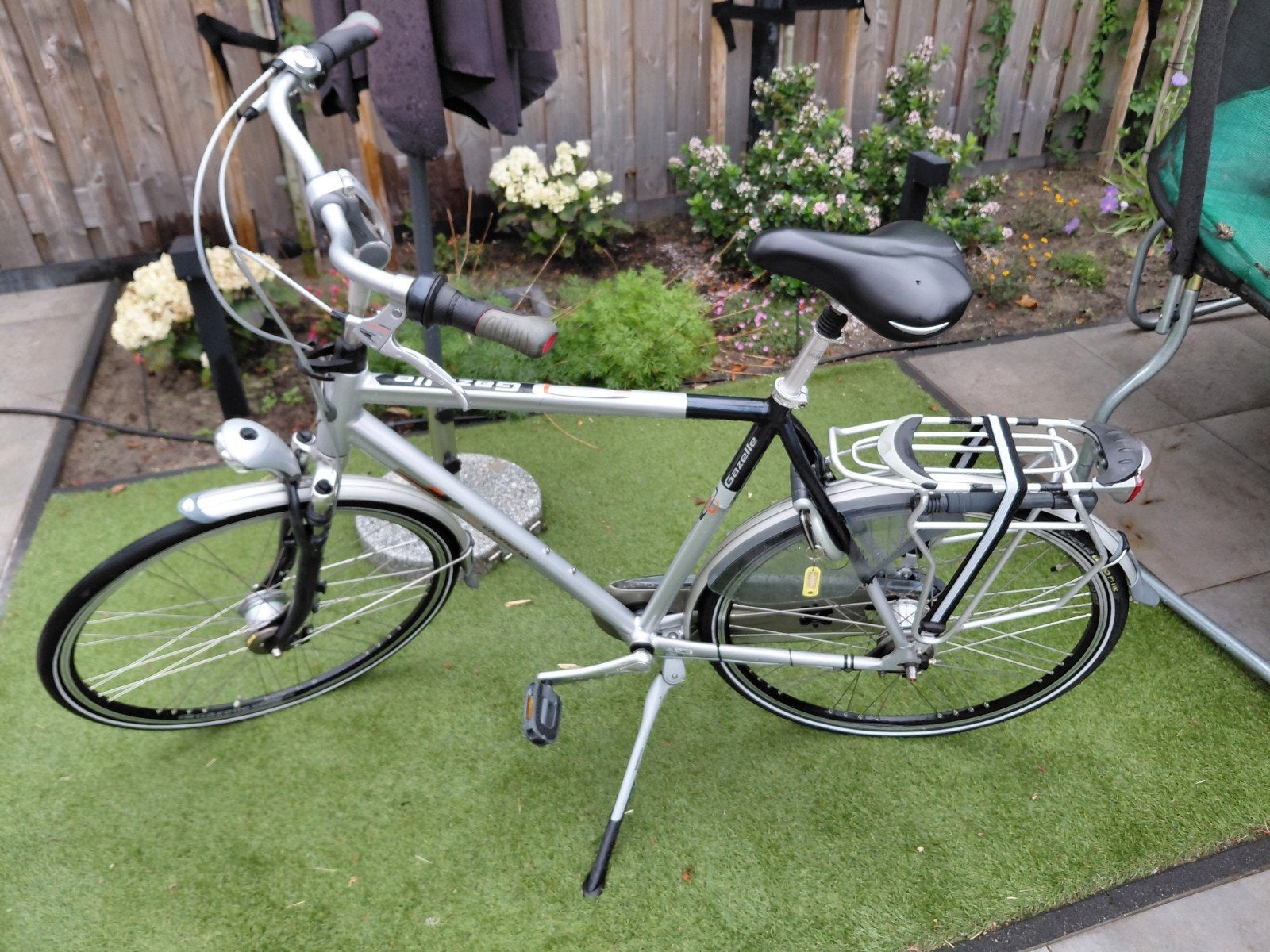 Gazelle Chamonix Plus model 2008 herenfiets, Ophalen, Gebruikt, Velgrem, Versnellingen
