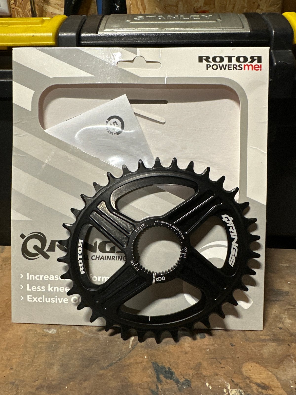Rotor Q-Rings kettingblad 34T OCP Mount 7075 T6 CNC, Nieuw, Ophalen of Verzenden, Derailleur of Ketting, Aluminium