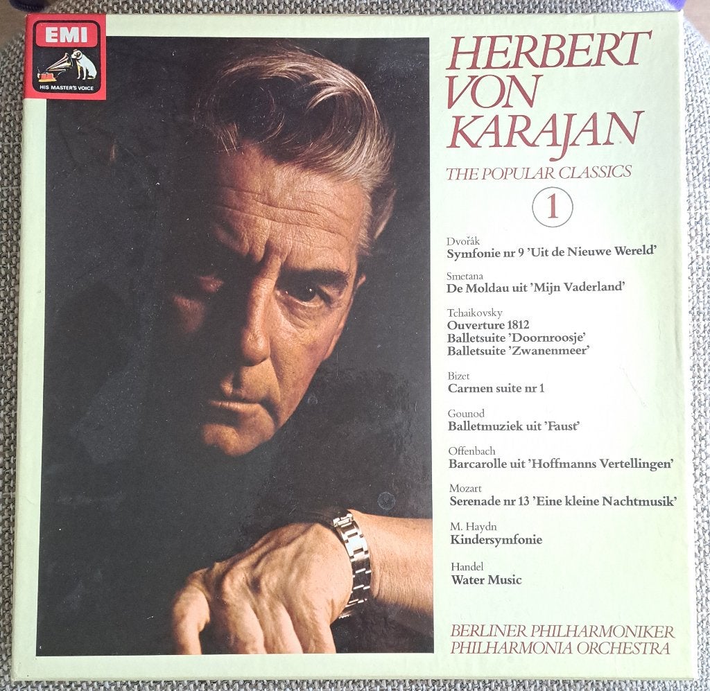 HERBERT VON KARAJAN (5 x 33 toerenplaat)(gebruikt, maar …), Kamermuziek, Ophalen of Verzenden, Zo goed als nieuw, 12 inch