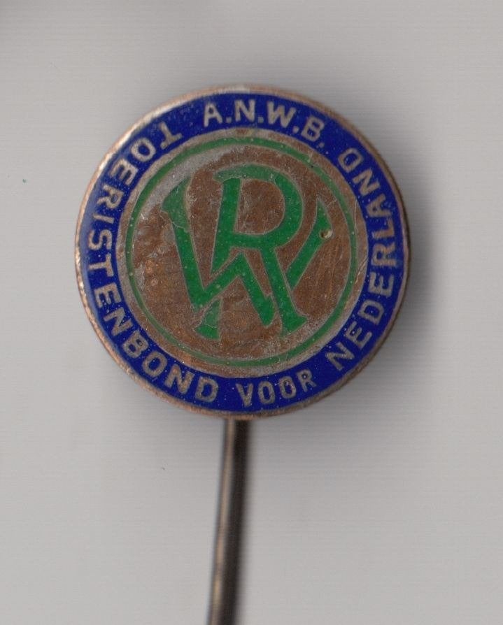 ANWB emaille speldje, Verzamelen, Gebruikt, Niet vindbaar, Niet vindbaar, Speldje of Pin
