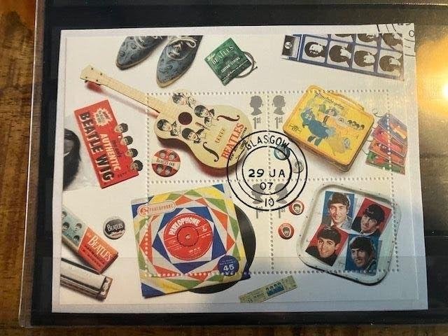 GB Blok Beatles, Postzegels en Munten, Verzenden, Gestempeld