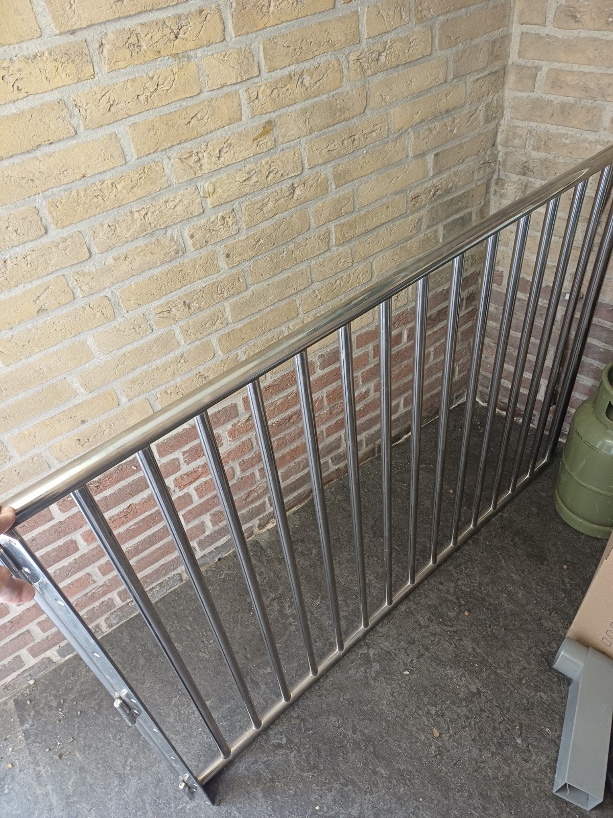 RVS hek, Dieren en Toebehoren, Ophalen, 110 cm of meer, 100 cm of meer
