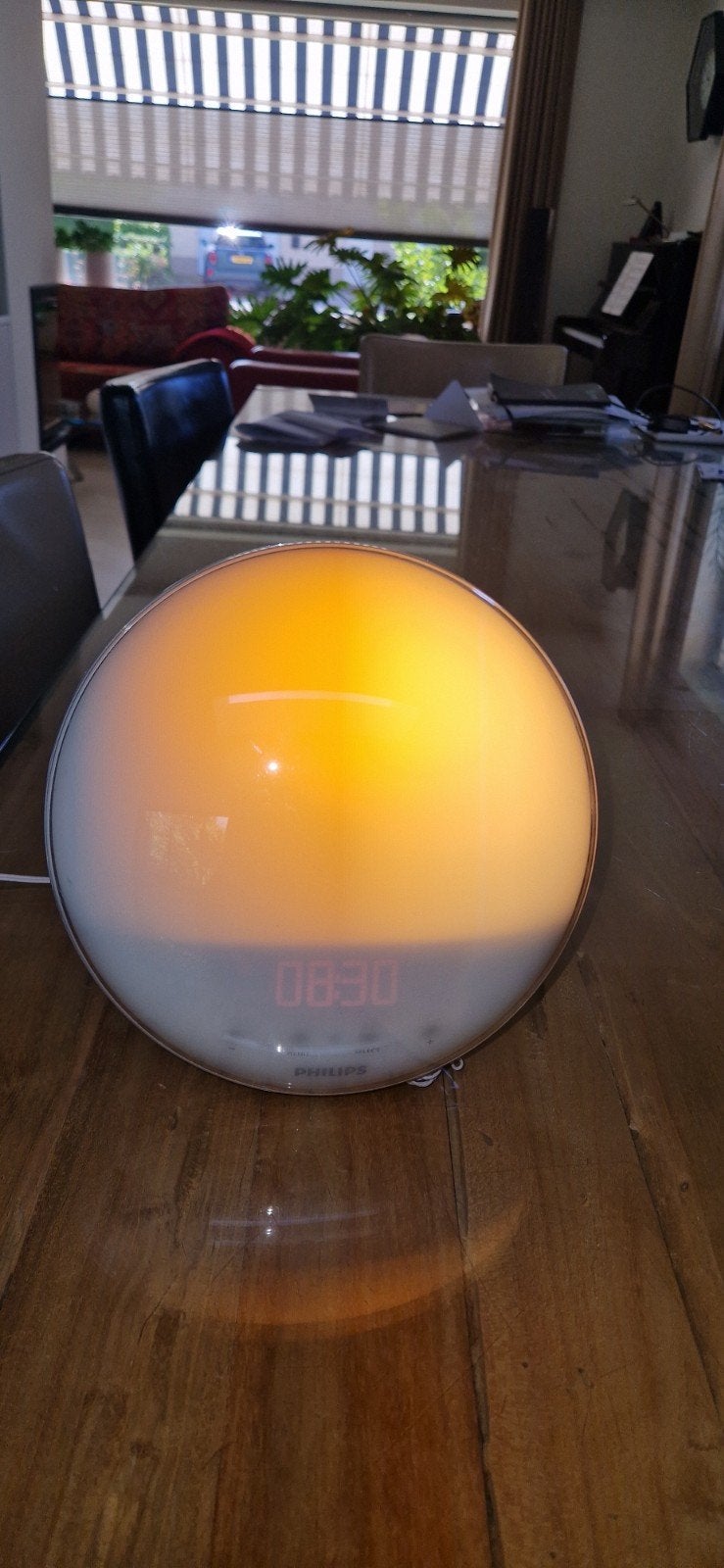 Philips Wake-up Light HF 3520 - Lichtwekker, Ophalen of Verzenden, Gebruikt, Digitaal
