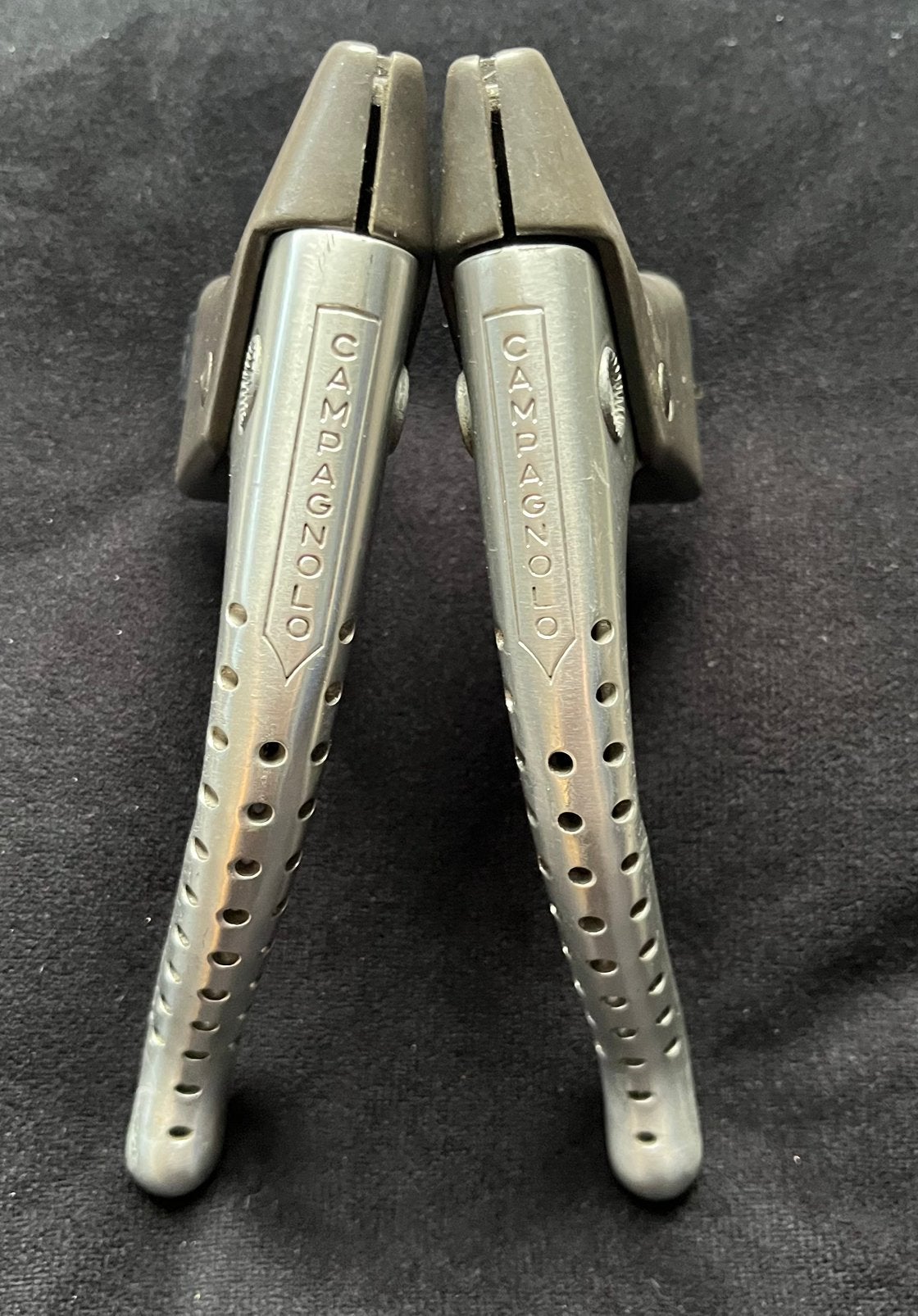 Campagnolo Super Record remgrepen set zonder rubbers NOS, Remmen, Nieuw, Ophalen of Verzenden, Aluminium