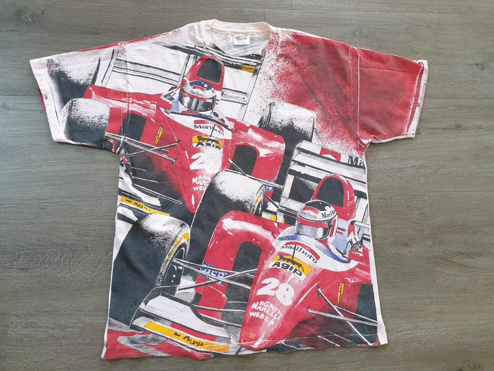 Zeldzaam vintage Hanes Top-T Ferrari F1 T-shirt XL, Meerkleurig, Maat 56/58 (XL), Ophalen of Verzenden, Zo goed als nieuw