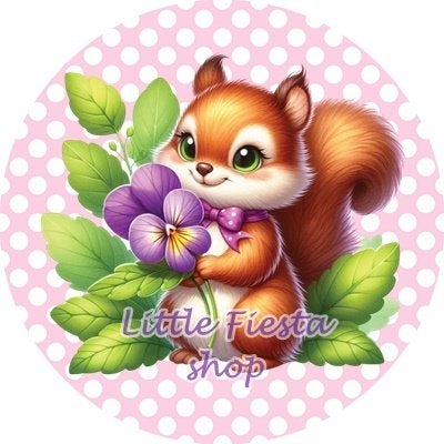 lf260 icing frosting eekhoorn 20cm eetbare taart print top, Ophalen of Verzenden, Nieuw, Taarten, Versiering