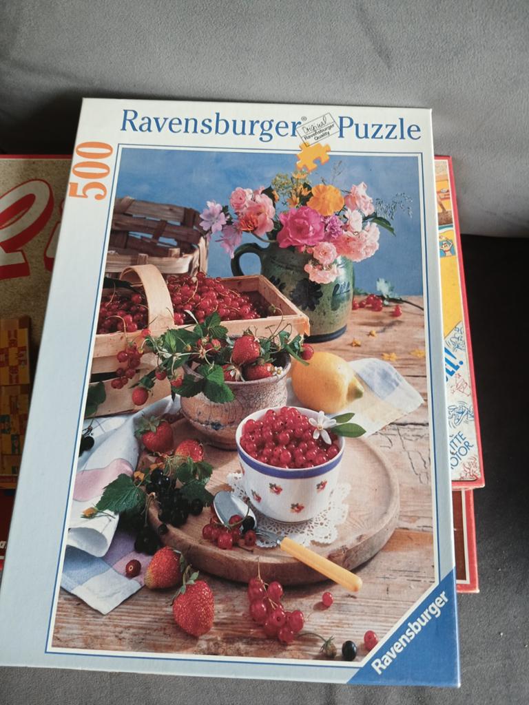 Ravensburger Puzzel 500 stukjes - Fruitige Stillevens, Ophalen of Verzenden, Minder dan 500 stukjes, Gebruikt, Legpuzzel