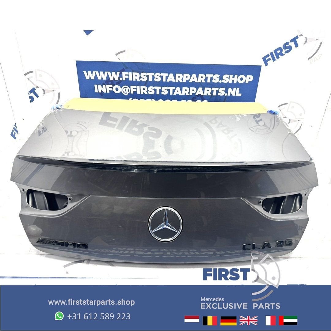 W118 CLA ACHTERKLEP CLA35 AMG ZWART WIT GRIJS KOFFERKLEP ORI, Auto-onderdelen, Interieur en Bekleding, Gebruikt, -, Ophalen of Verzenden