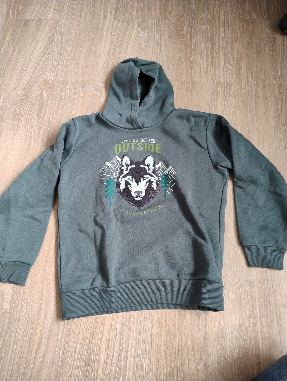 Hoody met wolf, Kinderen en Baby's, Ophalen, Gebruikt, Trui of Vest, Jongen