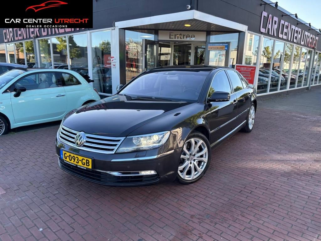 Volkswagen Phaeton 3.6 V6 5p. Highline | leder | navi | came, Auto's, Automaat, Euro 5, Beige, Bruin