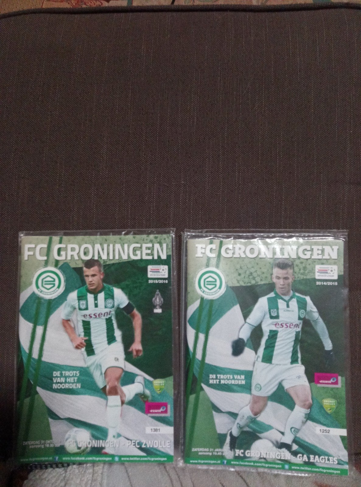 FC Groningen Programma Boekjes 2014/2015 & 2015/2016, Verzamelen, Ophalen of Verzenden, Zo goed als nieuw, Overige binnenlandse clubs