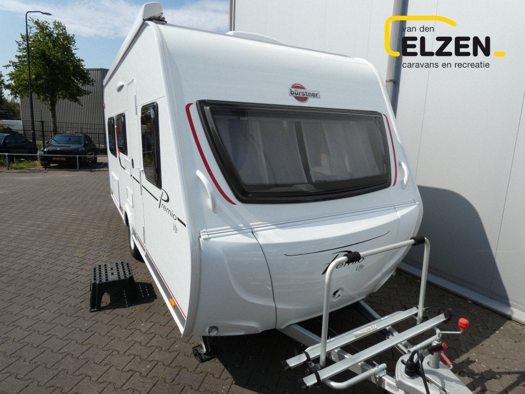Bürstner Premio Life 480 TL Mover, voortent, fietsd, Caravans en Kamperen, Caravans, Standaardzit, Schokbreker, Bedrijf, Bürstner