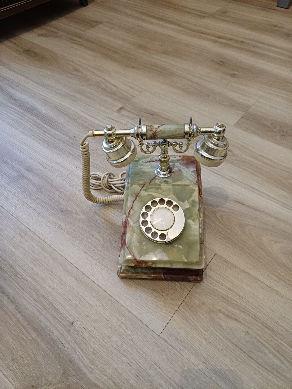 Antieke Telefoon - Marmer en Messing, Antiek en Kunst, Ophalen