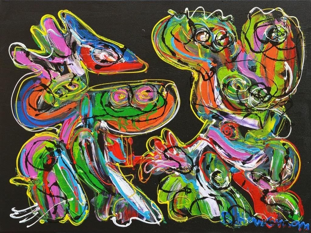 Ben Haveman 'Naar de Toekomst kijken', Antiek en Kunst, Ophalen of Verzenden