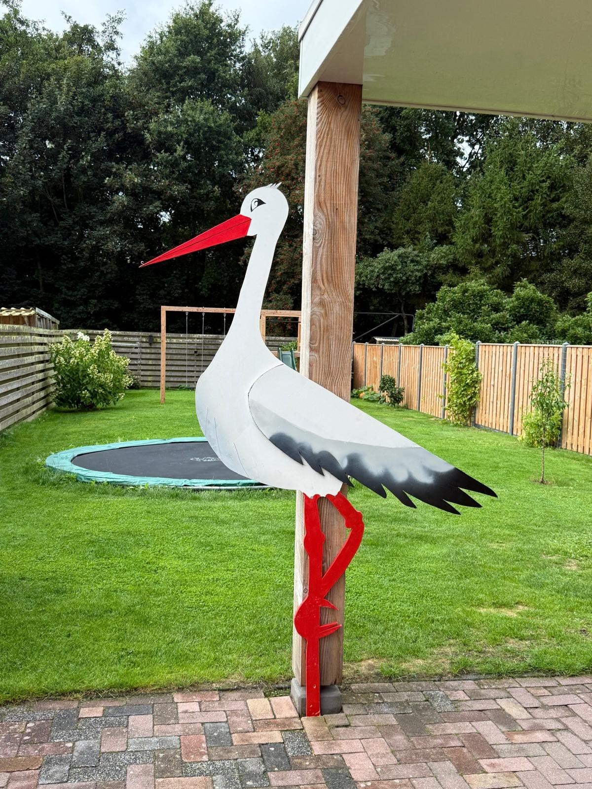 Geboorte ooievaar, Ophalen, Zo goed als nieuw, Geboortebord