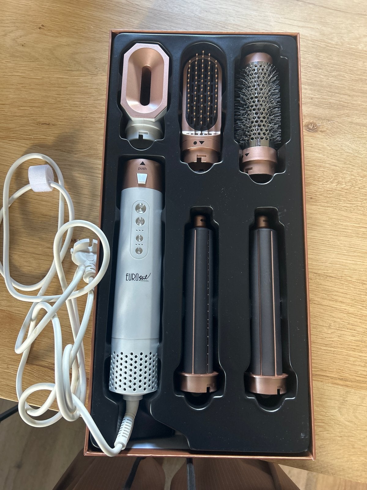 Euro Stil Penta Professional 5-in-1 Haarstyling Set, Ophalen of Verzenden, Zo goed als nieuw, Föhn of Haardroger