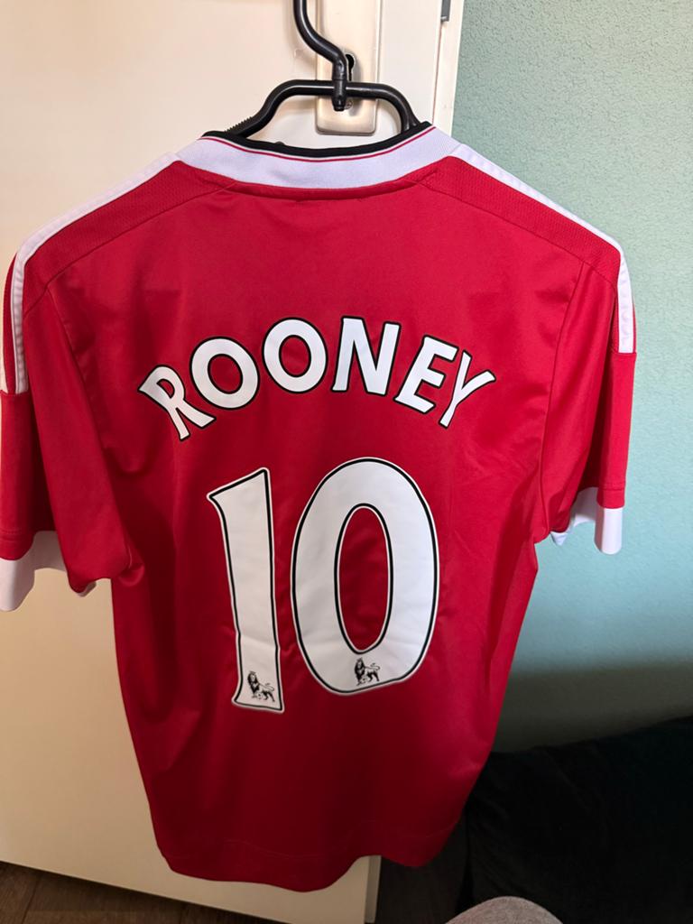 Wayne Rooney voetbalshirt - Manchester United, Ophalen of Verzenden, Gedragen, Rood, Voetbal