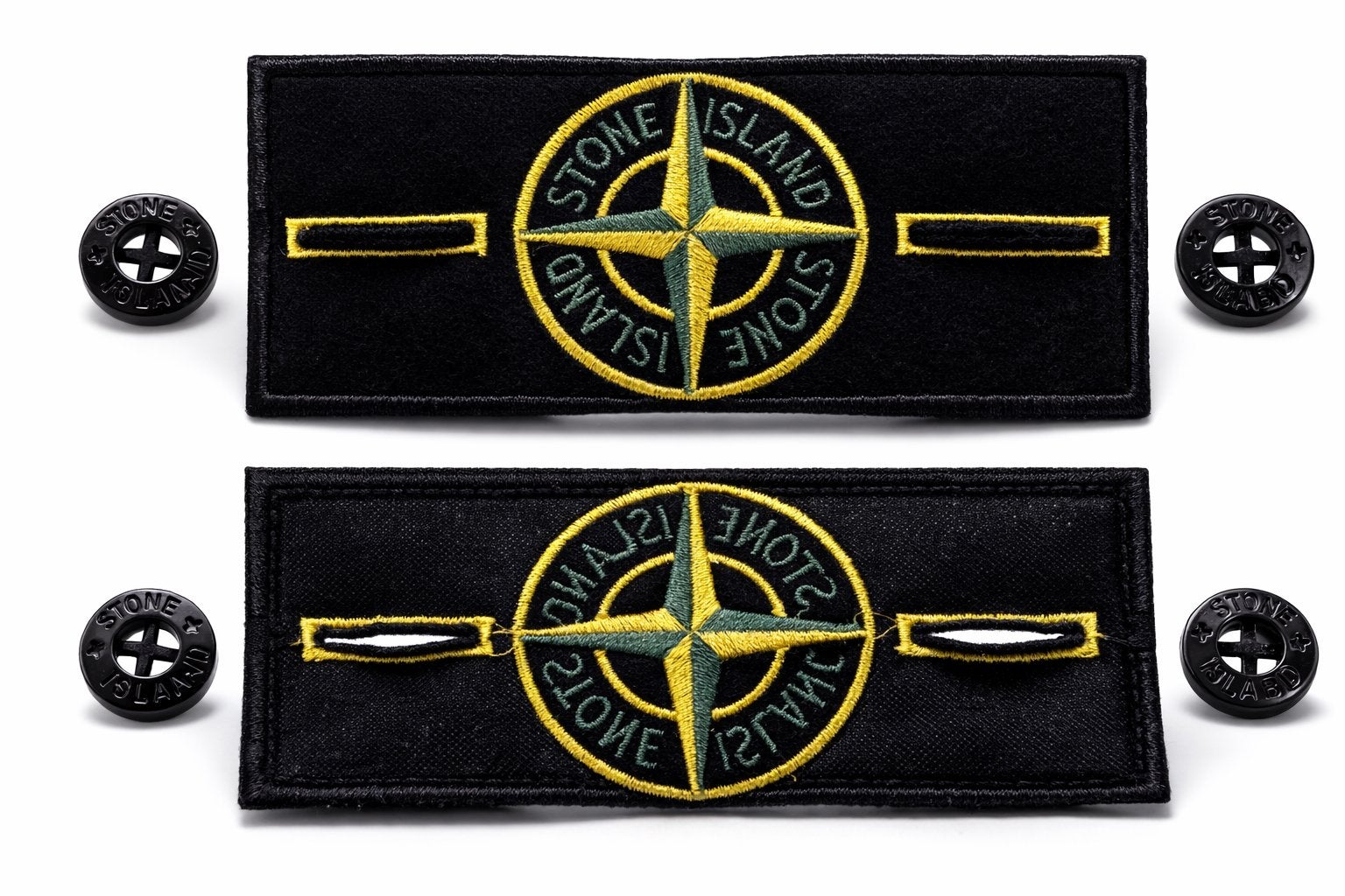 Nieuwe Stone Island badge label patch met 2 knopen, Verzenden, Nieuw