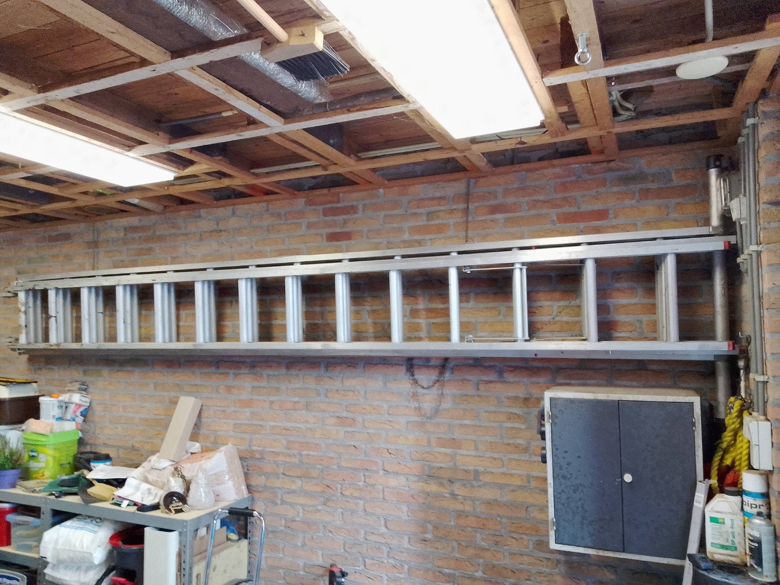 altrex driedelige opsteek ladder ca 9m, Ophalen, Gebruikt, 4 meter of meer