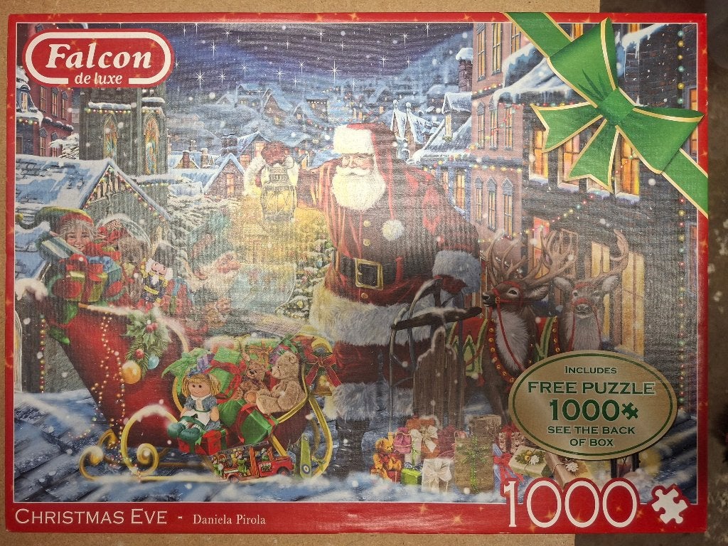 Falcon -  Christmas Eve, Ophalen of Verzenden, 500 t/m 1500 stukjes, Gebruikt, Legpuzzel
