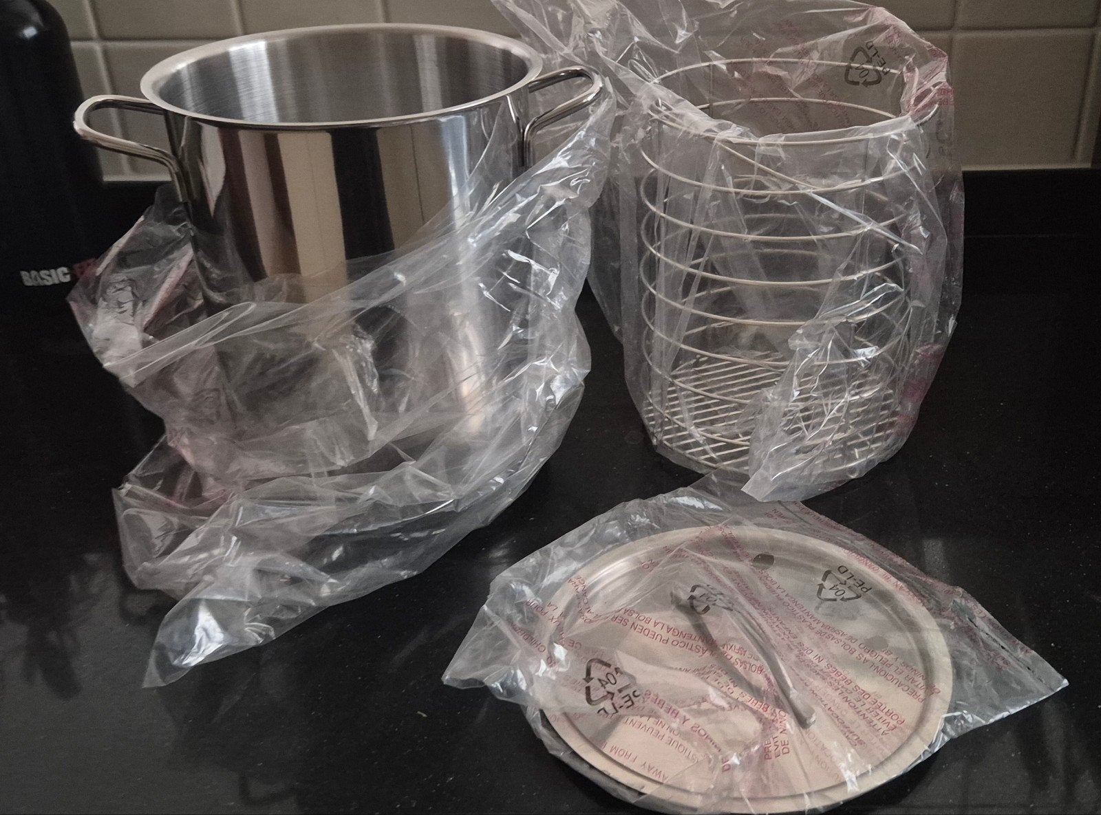 Nieuwe RVS Aspergepan met Inzet en Deksel, Huis en Inrichting, Keuken | Potten en Pannen, Ophalen of Verzenden, Nieuw, Rvs