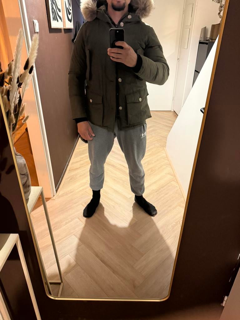 Woolrich Jas, Ophalen of Verzenden, Zo goed als nieuw, Overige maten, Zwart