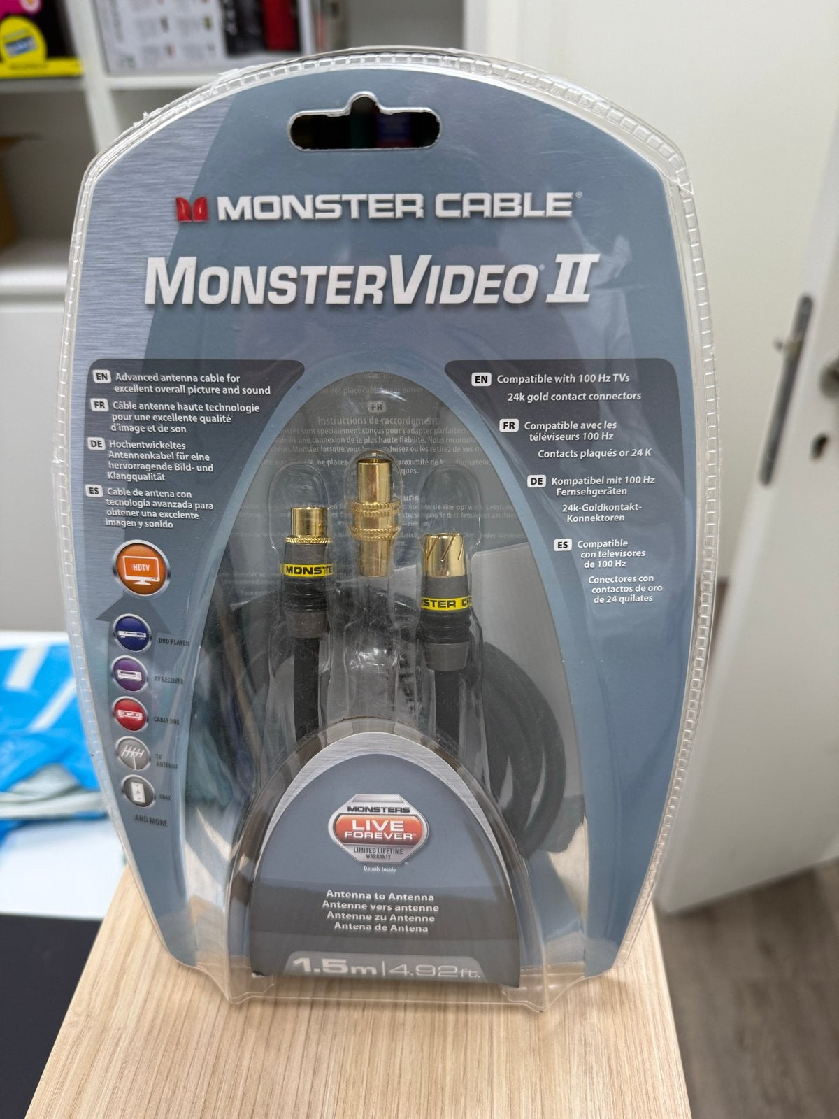 Monster Cable Video II kabel nieuw 2 stuks, Ophalen of Verzenden, Nieuw, Minder dan 2 meter, Overige kabels