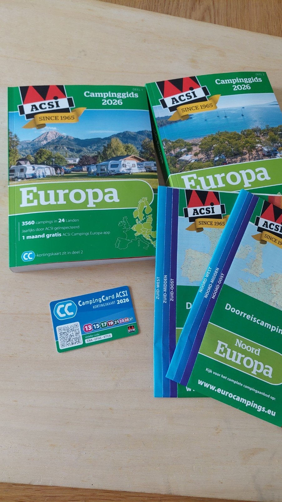 ACSI Campinggids Europa 2026!!, Ophalen, Europa, Nieuw, Campinggids