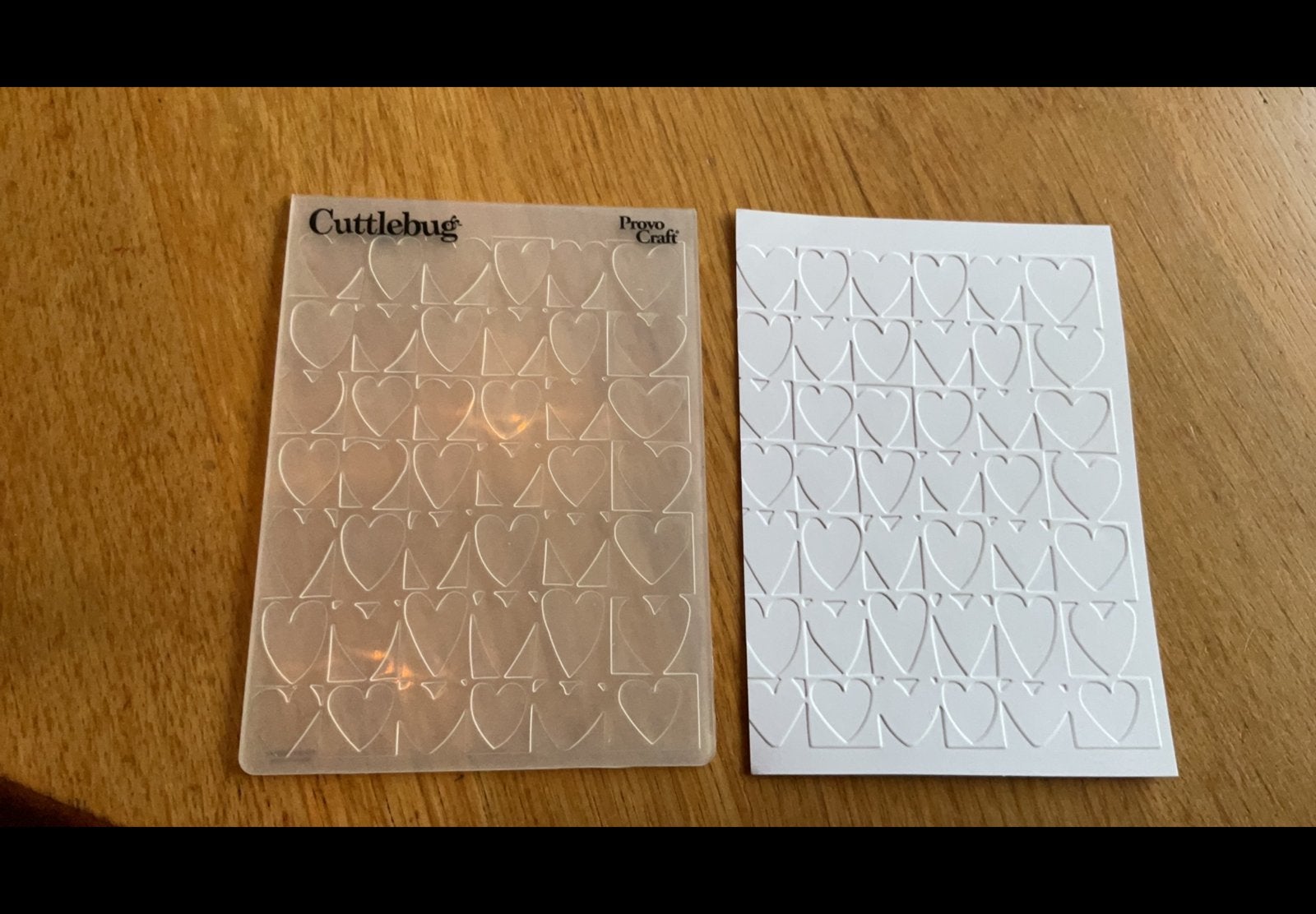 Embossingmal hartjes 10x15 cm E174, Ophalen of Verzenden, Zo goed als nieuw, Overige thema's, Pons of Mal
