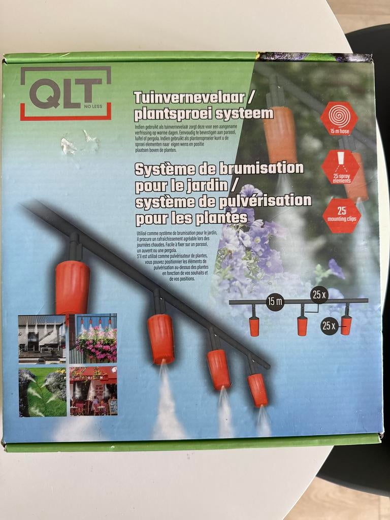 QLT Tuinvernevelaar / Plantensproei Systeem, Ophalen of Verzenden, Nieuw, Nevelsproeier