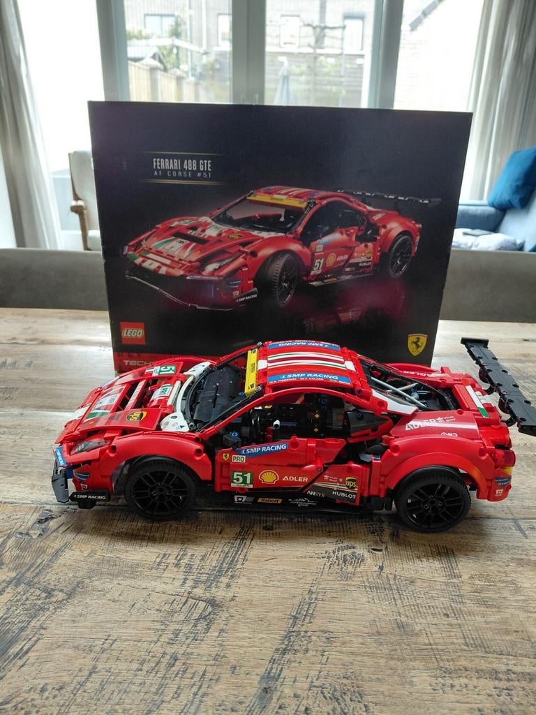 Lego Ferrari 488GTE met doos, Ophalen of Verzenden, Zo goed als nieuw
