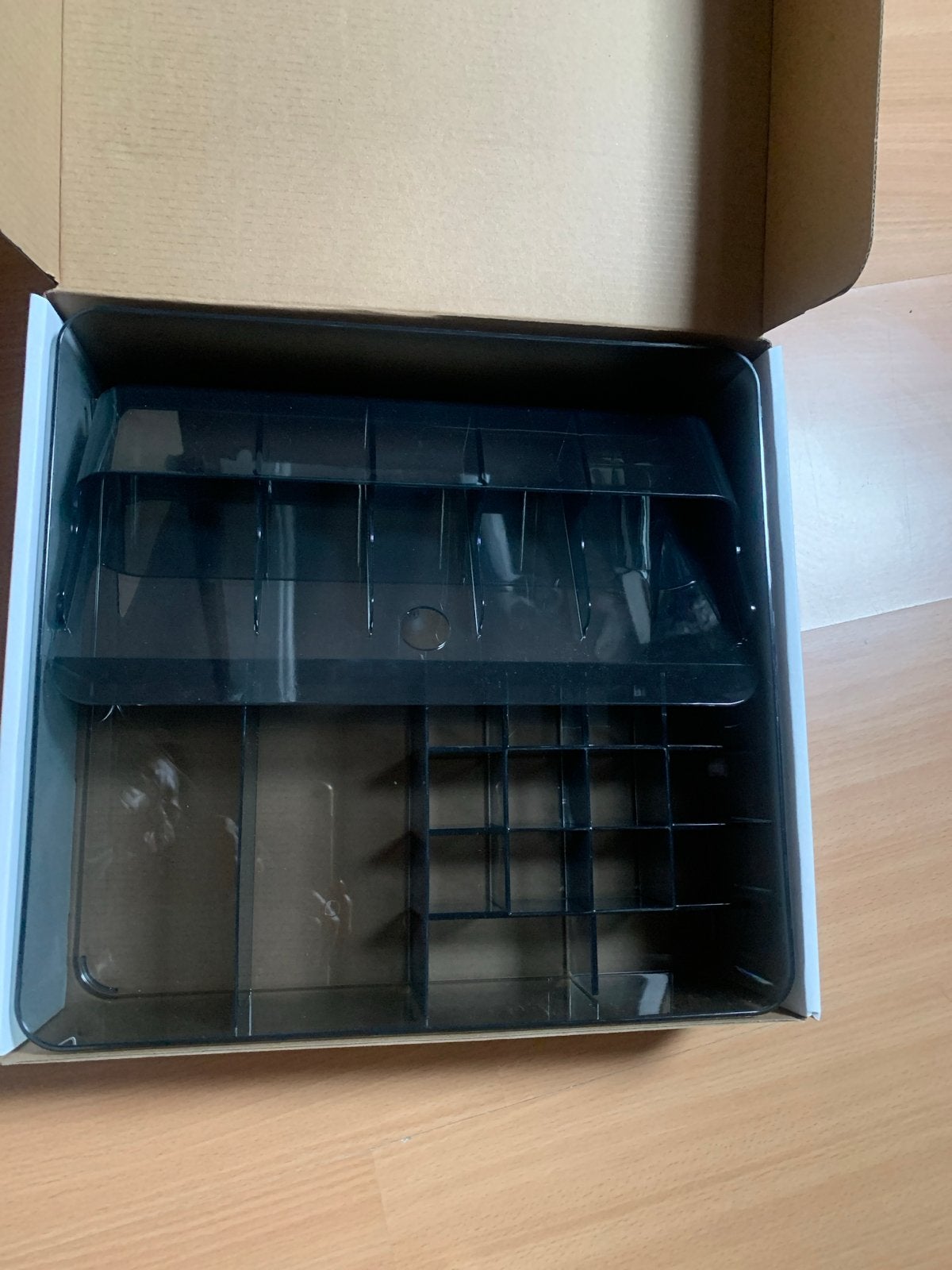 IKEA Visslaan lade-organizer, donkergrijs, 32x31 cm, Ophalen, Nieuw, Kunststof, Modern