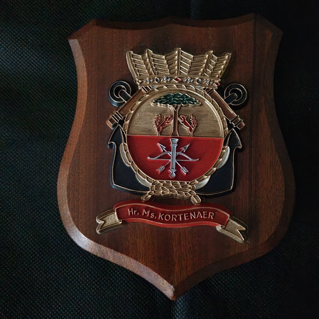 Wapenschildje Kortenaer, Verzenden, Marine, Nederland, Embleem of Badge