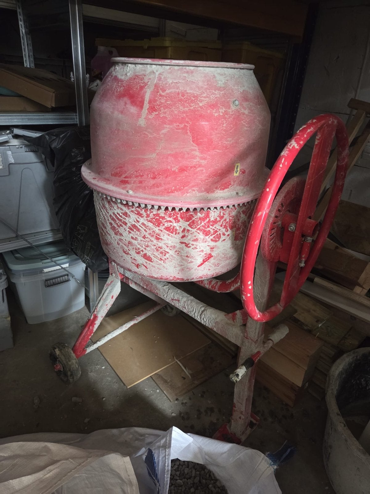 Pattfield 120L cementmolen met motor, Doe-het-zelf en Verbouw, Ophalen