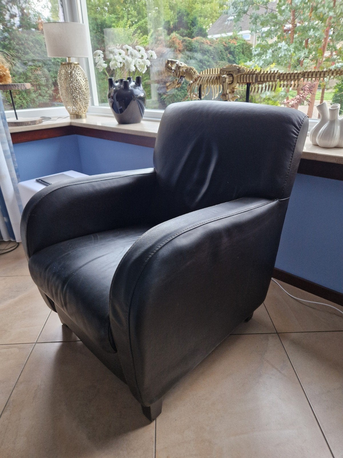 GRATIS 2 fauteuils / stoelen van nepleer, Huis en Inrichting, Fauteuils, Ophalen, Gebruikt, 75 tot 100 cm, 50 tot 75 cm